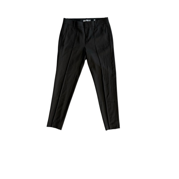 Vince Cigarette Trouser Brown Viscose Tapered Front Pleat Women's Pants Size 2 - Picture 1 of 8